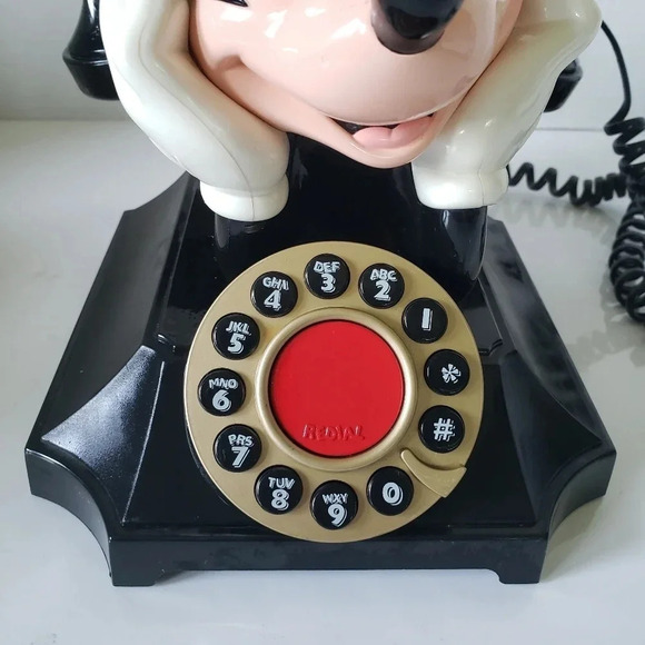 Vintage Disney Mickey Mouse Telemania Push Button Phone. - Picture 11 of 16